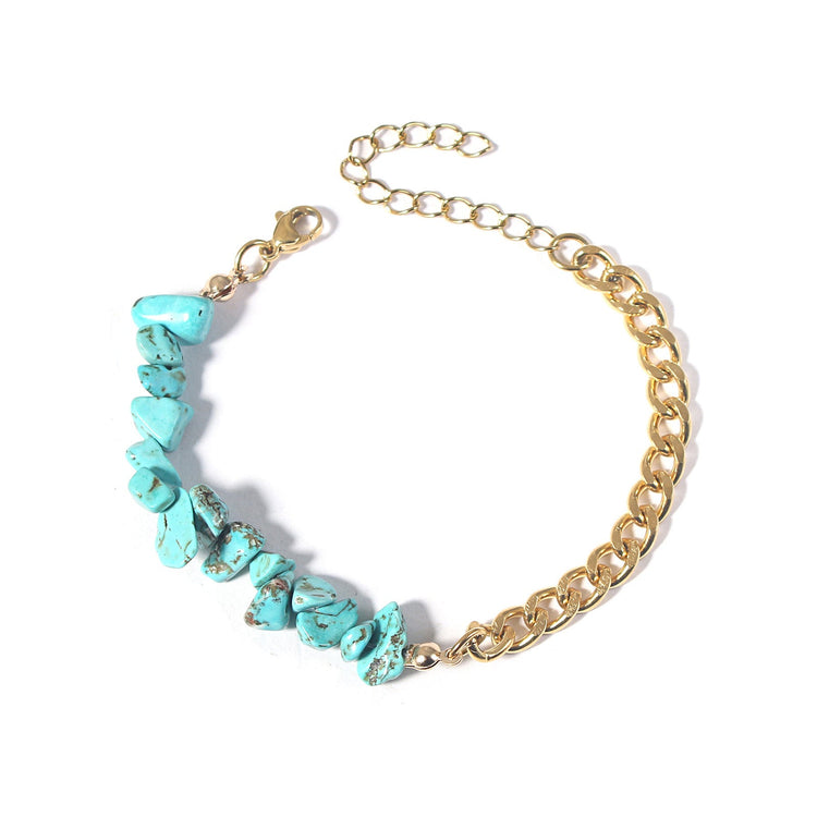 Bracelet en pierre naturel - C’sBeauty shopAmazonite bleu ciel