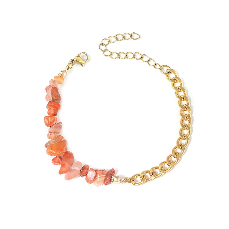 Bracelet en pierre naturel - C’sBeauty shopSélénite orange