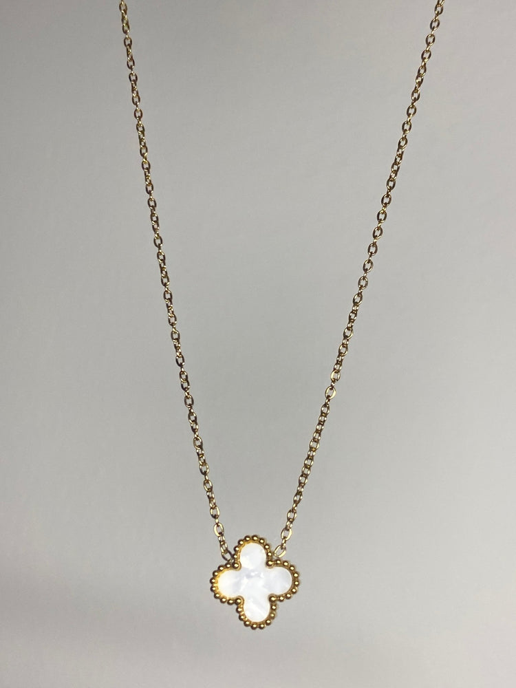 collier trefle color - C’sBeauty shopBlanc