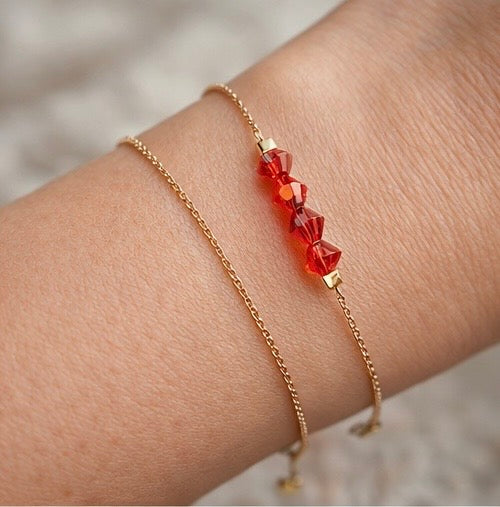 Bracelet Crystal chaîne