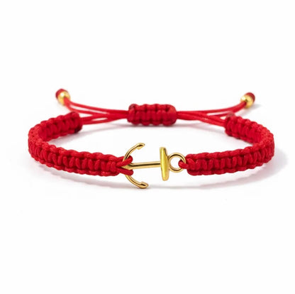 Bracelet Ancre doré (tisser à la main ) H/F