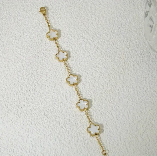 Bracelet fleur de nacre