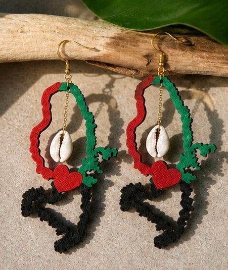Rasin – Boucle d’oreille artisanale
