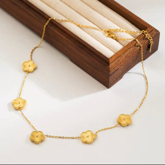 Collier trèfle d’or