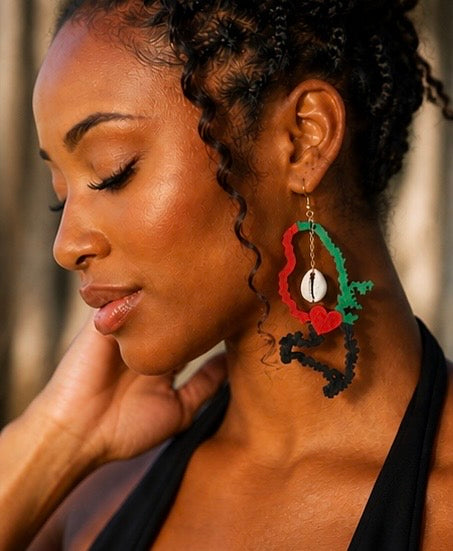 Rasin – Boucle d’oreille artisanale
