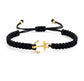 Bracelet Ancre doré (tisser à la main ) H/F