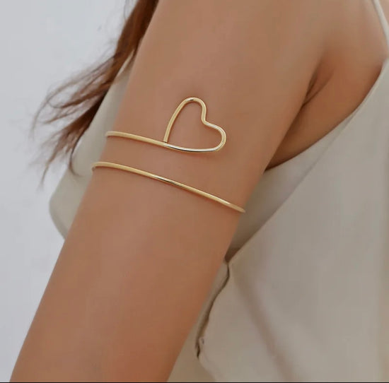 Bracelet de bras amour doré