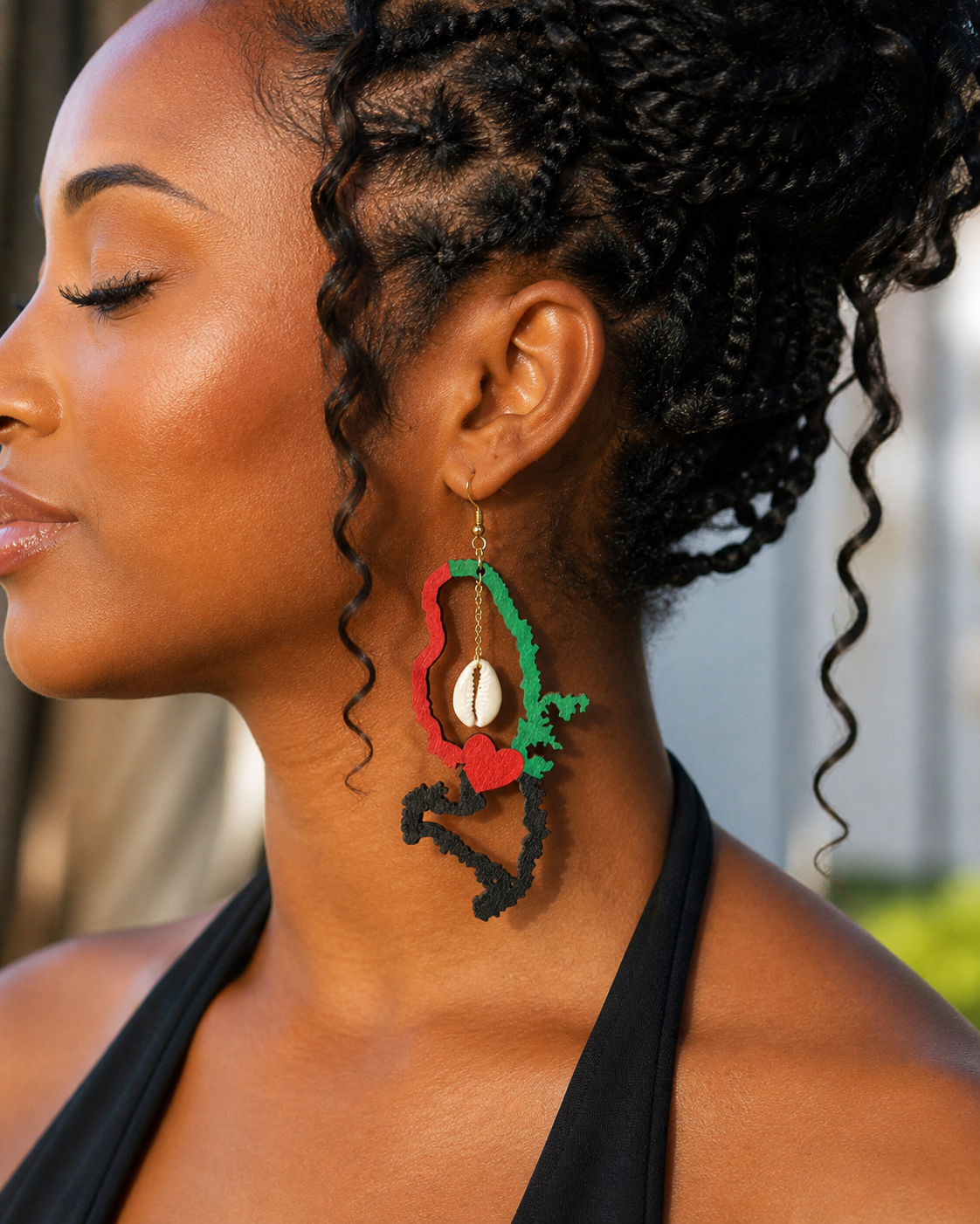 Rasin – Boucle d’oreille artisanale