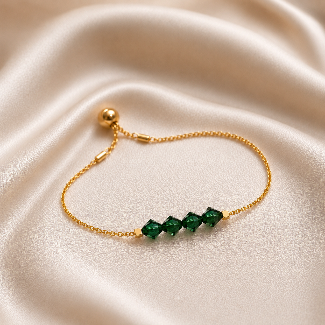 Bracelet  perles scintillantes