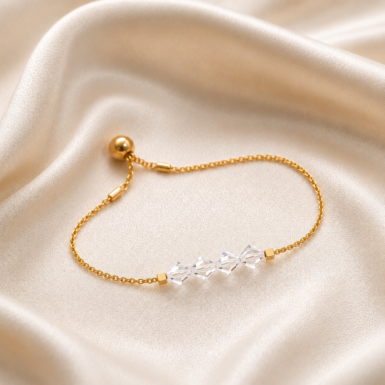 Bracelet  perles scintillantes