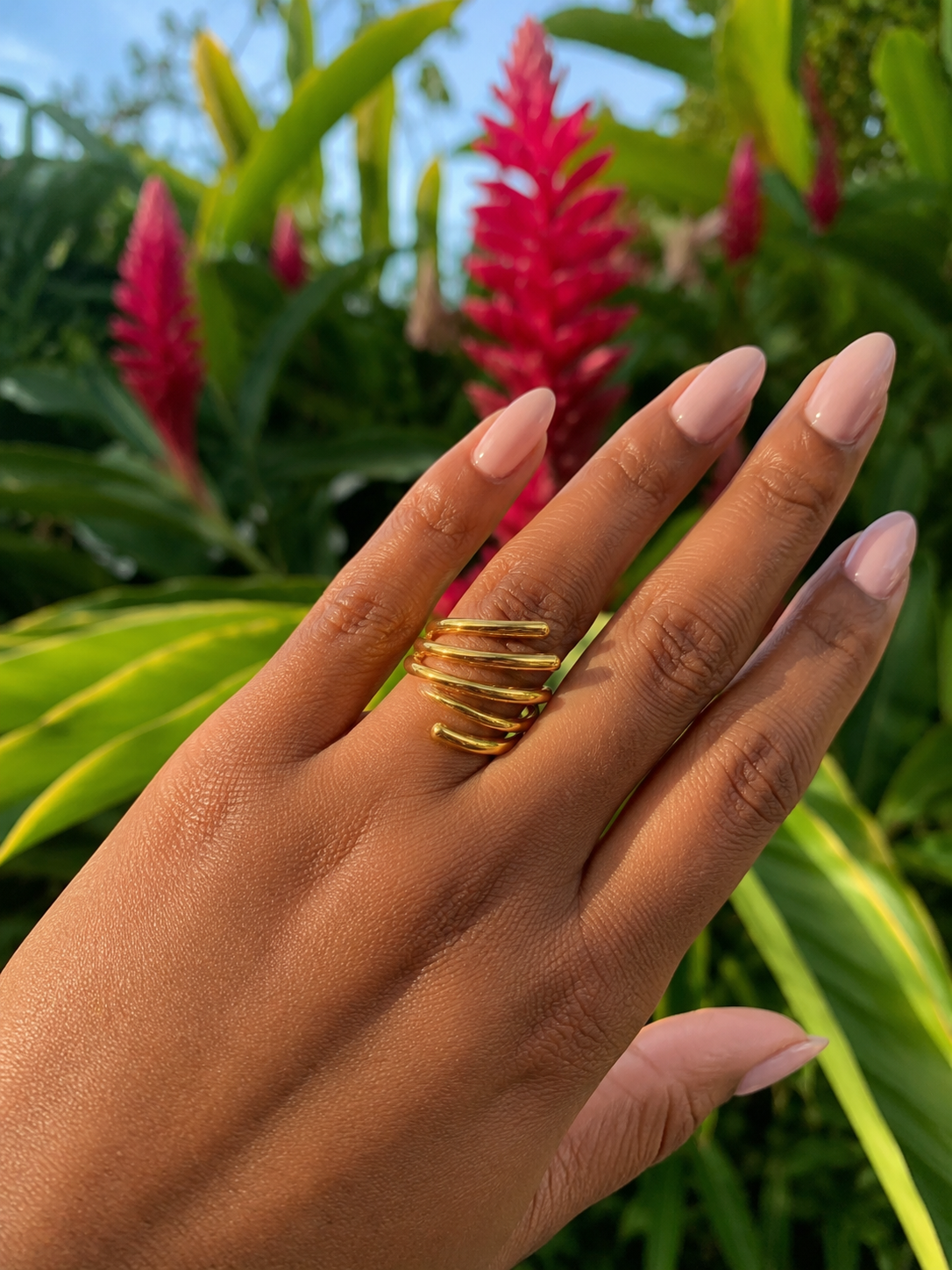 Bague éventail
