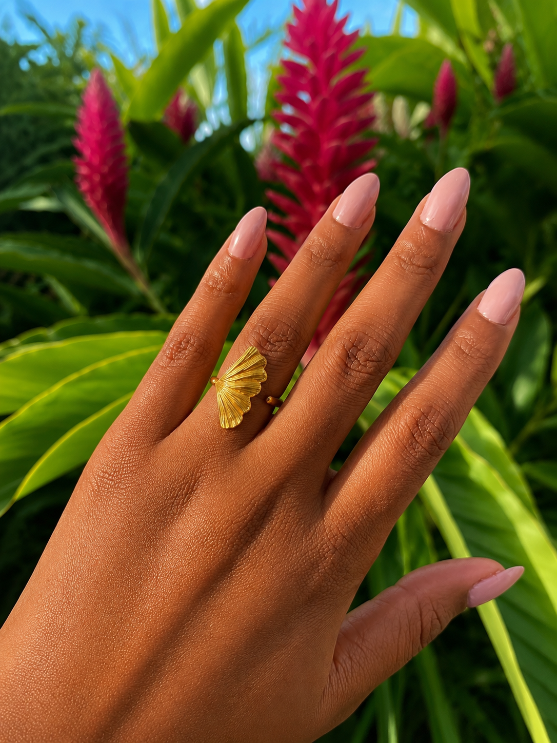 Bague ginkgo