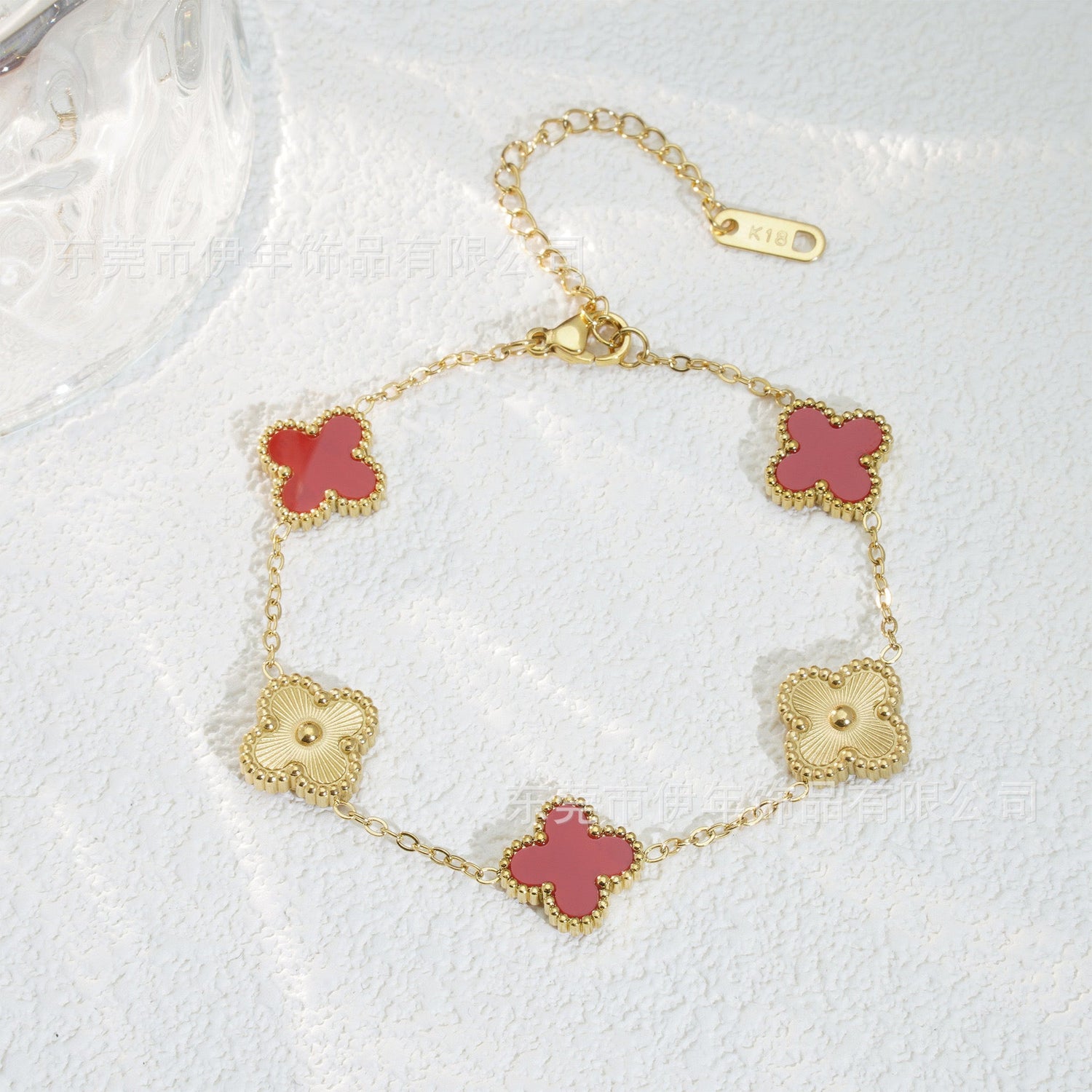 Bracelet trèfle color - C’sBeauty shopRouge
