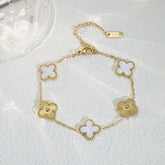 Bracelet trèfle color - C’sBeauty shopBlanc