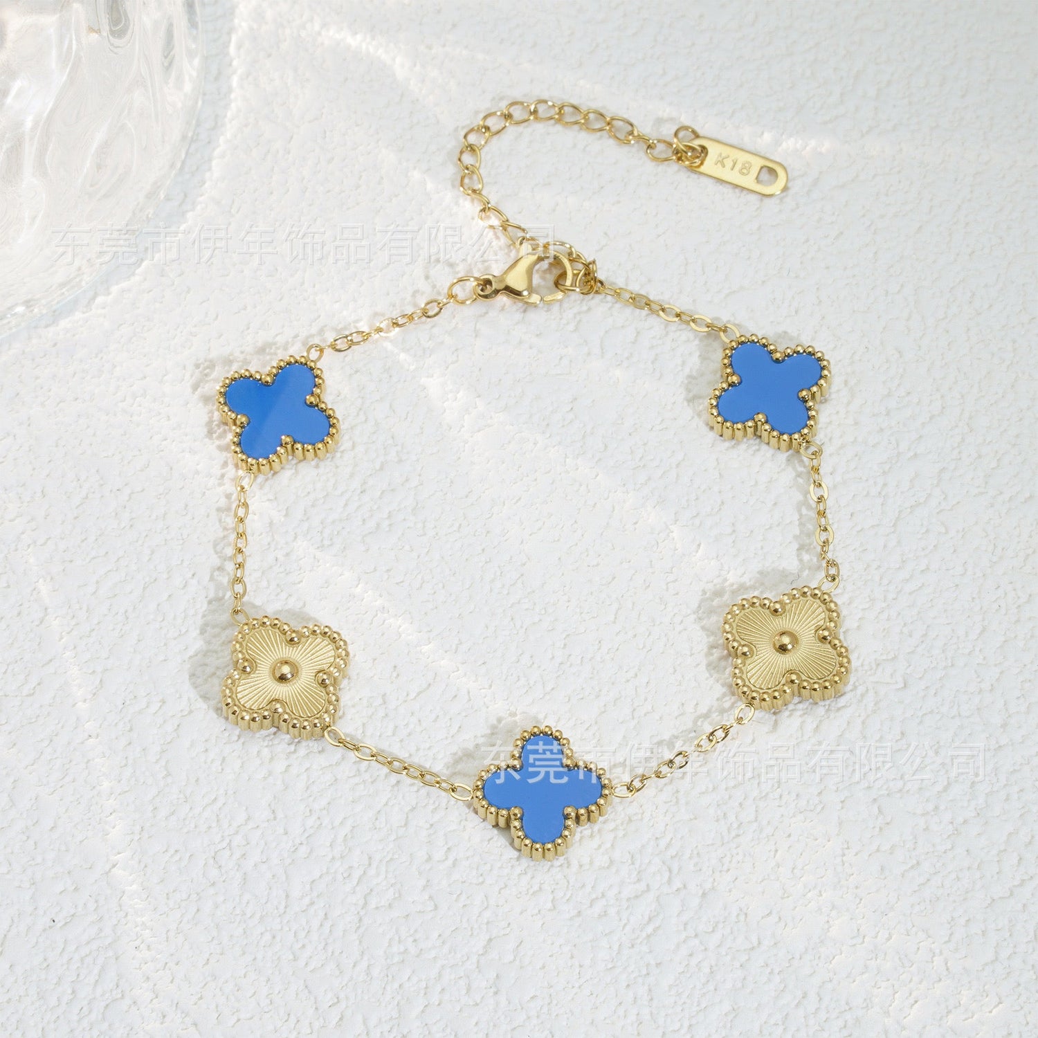 Bracelet trèfle color - C’sBeauty shopBleu