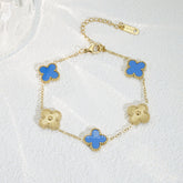 Bracelet trèfle color - C’sBeauty shopBleu