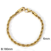 Bracelets torsadées - C’sBeauty shop18cm|4mm
