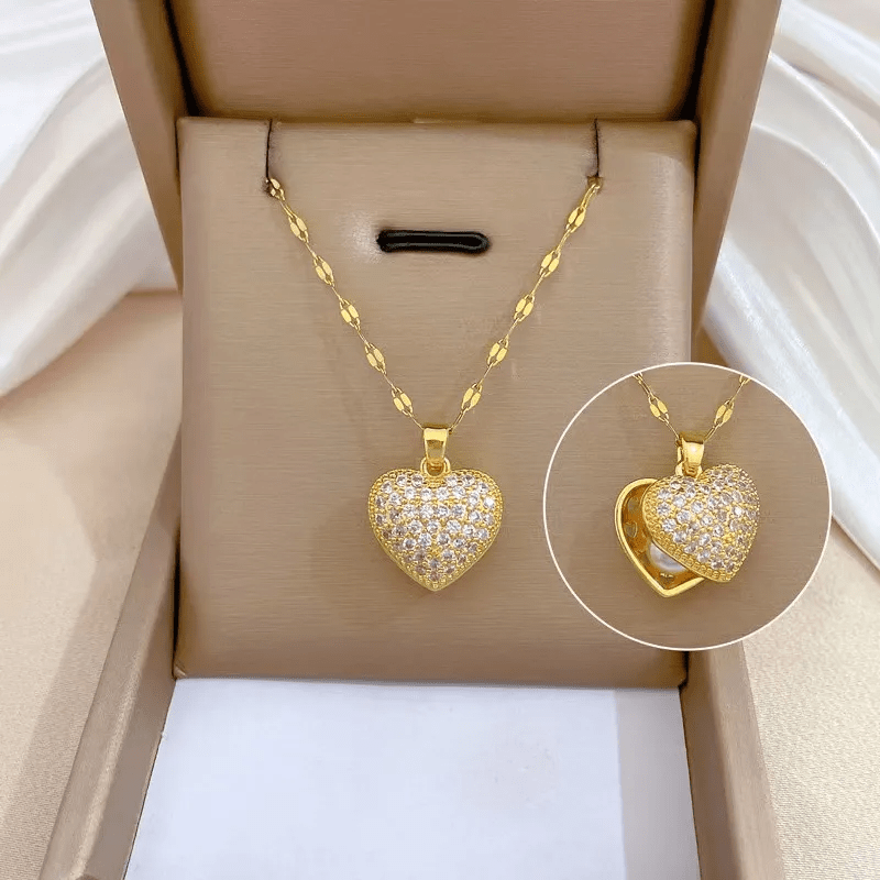 Collier cœur émaillée - C’sBeauty shop
