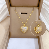 Collier cœur émaillée - C’sBeauty shop
