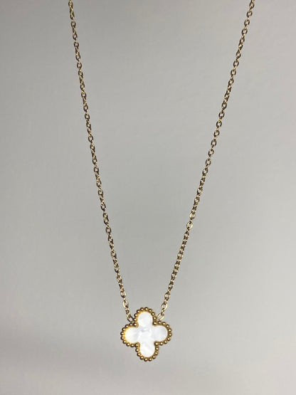 collier trefle color - C’sBeauty shopBlanc