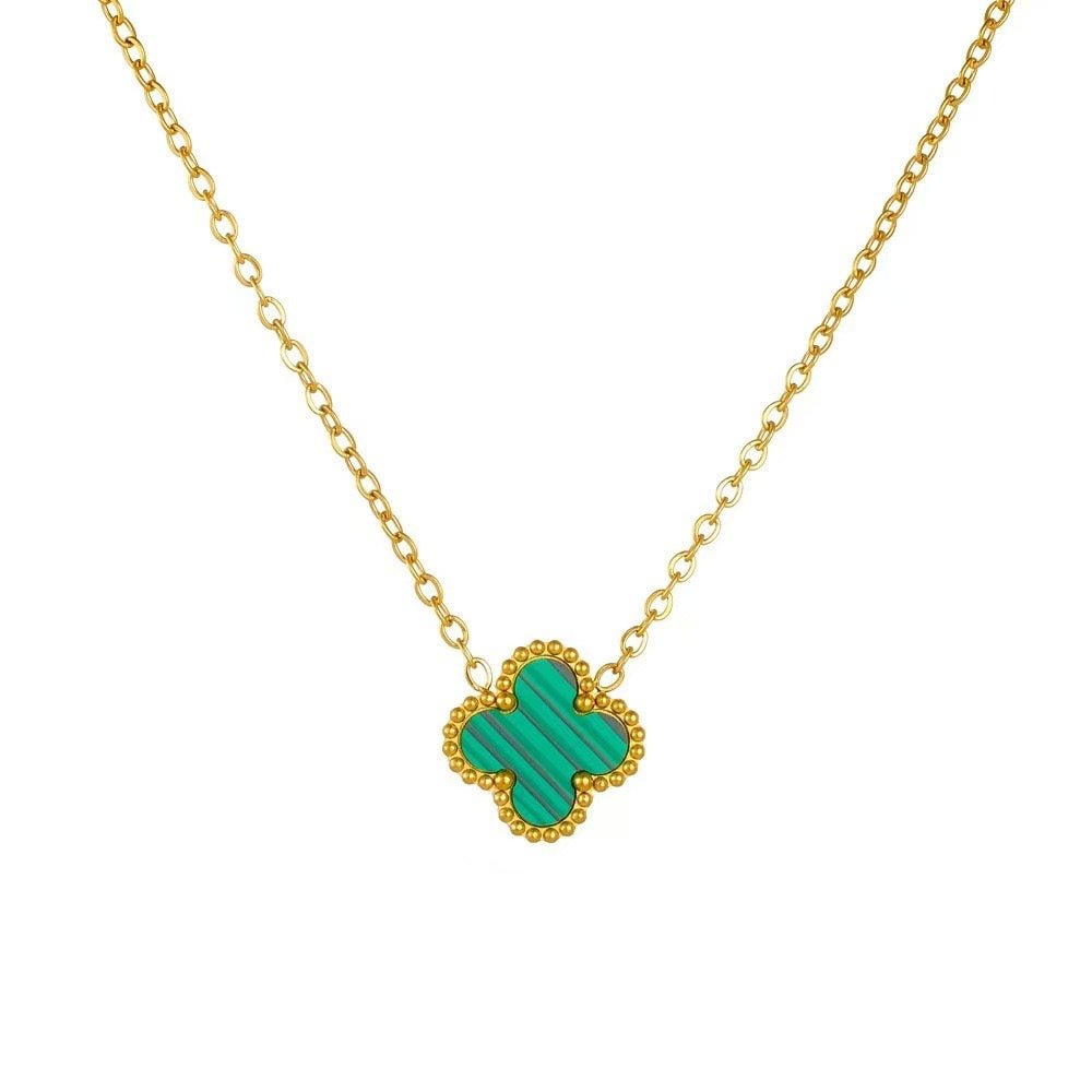 collier trefle color - C’sBeauty shopVert