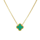collier trefle color - C’sBeauty shopVert