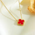 collier trefle color - C’sBeauty shopRouge